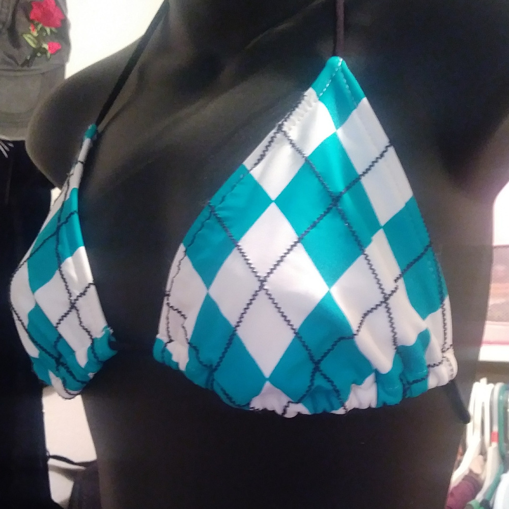 Argyle Bikini Top